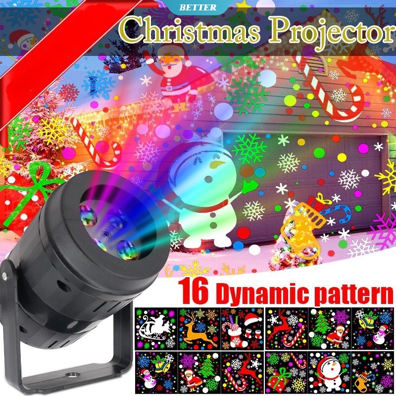 Luzes do projetor LED giratório automático de 16 padrões de Natal à prova  d'água Refletor natalino à prova d'água Luzes noturnas Lâmpadas  paisagísticas [BTR] | Shopee Brasil