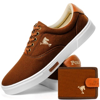 Sapatenis Masculino Polo Joy Tenis + Carteira De Brinde!