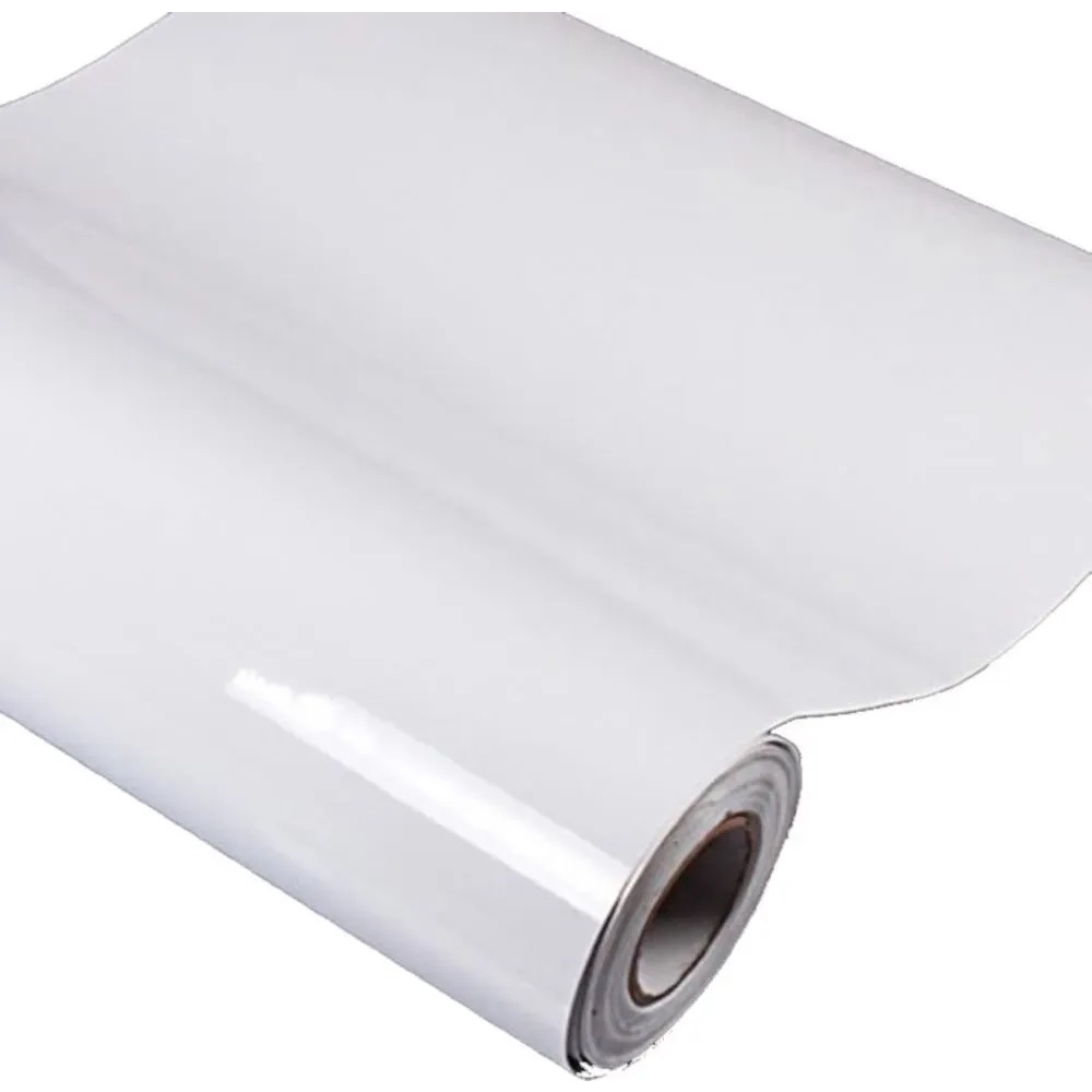 Adesivo Vinil Envelopamento Branco Laca Brilho Mesa Móveis 1 m X 70cm