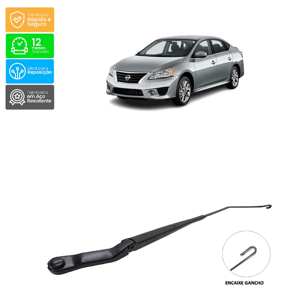 Haste Braço Limpador Para-Brisa: Sentra 07/13 Livina 08/13 - Direito - Granero