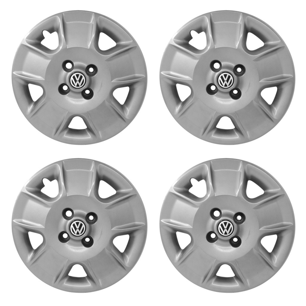 Jogo Calotas Aro 14 Adaptável Gol Trend Parati Saveiro G5 2007 2008 Cubo Alto em Oferta na Shopee