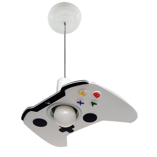 Lustre Infantil Pendente Xbox Branco Video Game Quarto Jogo