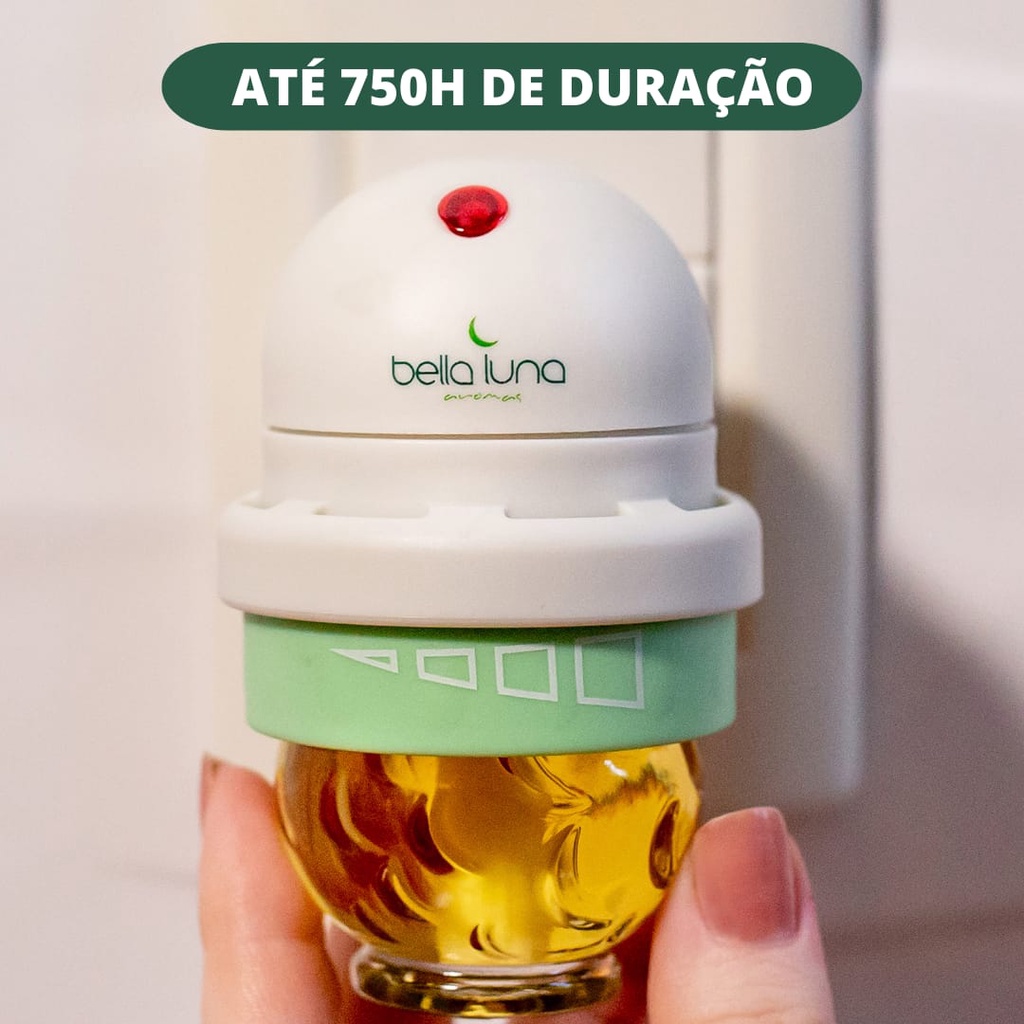 Aromatizador Difusor de Ambiente Elétrico Original Bella Luna - Aparelho + 1 Refil - Dura até 750H