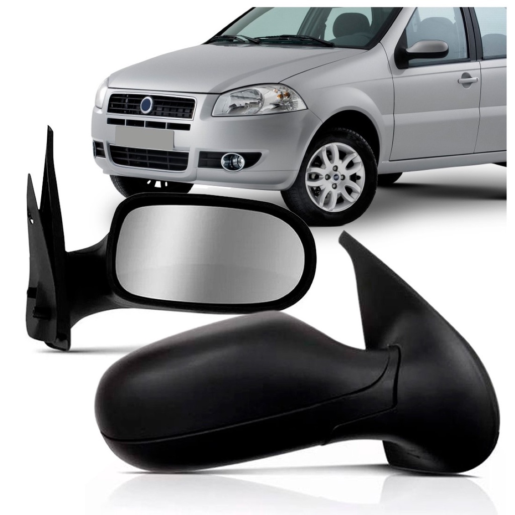 Retrovisor Palio Siena Weekend 2008 2009 2010 2011 2012 4 Portas Fixo em Oferta na Shopee