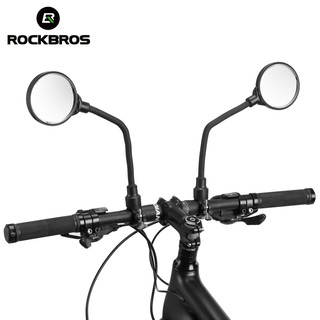 Espelho De Bicicleta ROCKBROS 360 ° Superfície Acrílica HD Ajustável Elétrica De Moto Moped Backview Cycling Mirror Bike Acessórios