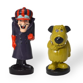 Dick Vigarista E Muttley Corrida Maluca Em Resina 2 Unidades