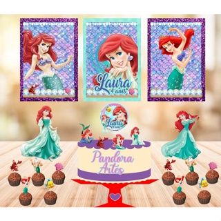 Kit Festa Pequena sereia em Oferta na Shopee