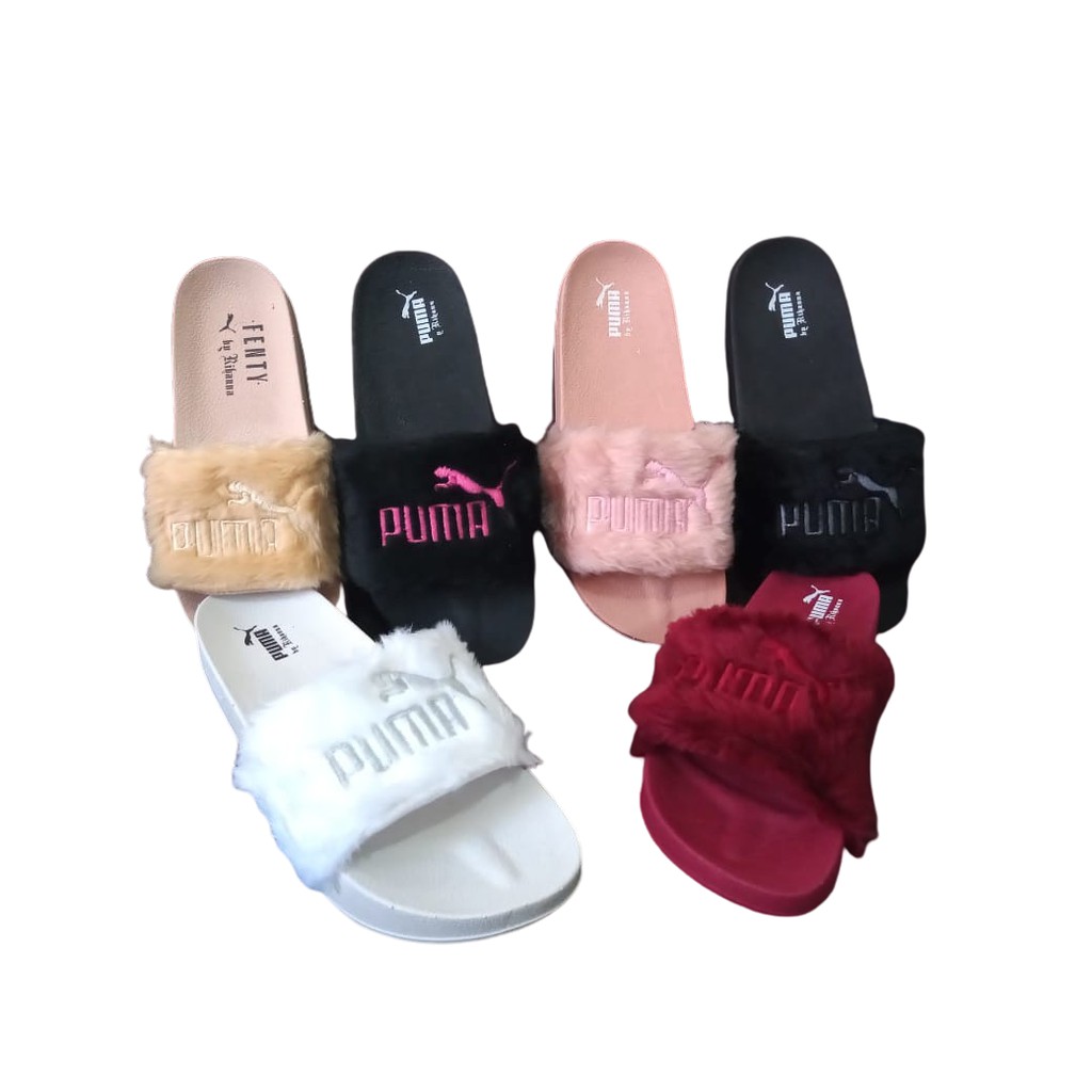 chinelo de pelinho puma