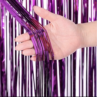 KIT 1~5 Cortina Metalizado para Festa 1mx2m painel decoração fita metalizada pink 30%OFF em Oferta na Shopee