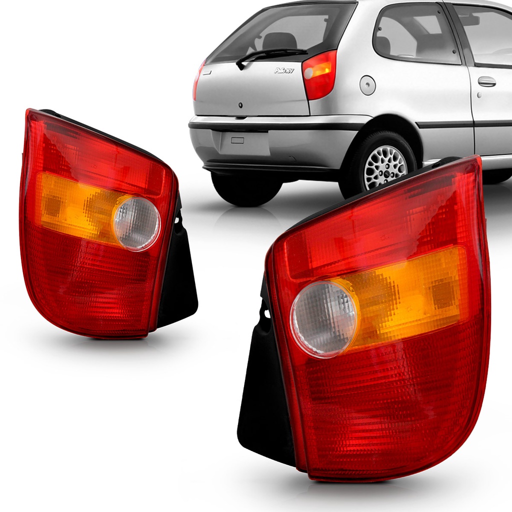 Par Lanterna Palio 1996 1997 1998 1999 2000 Carcaça Preta em Oferta na Shopee