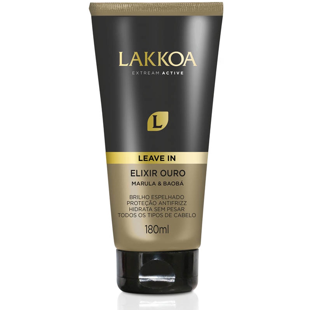 Finalizador Elixir Leave-In Hidratação Profunda Lakkoa 180ml em Oferta na Shopee