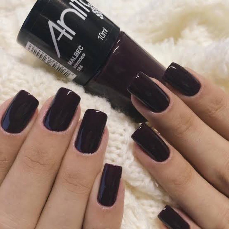Esmalte Anita 10ml - Cores e Glitter Escuros Preto Outono Inverno em Oferta na Shopee
