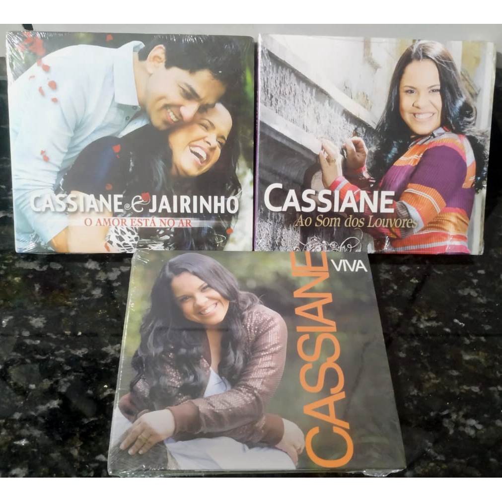 3 Cds Cassiane Viva, O Amor Está No Ar , Ao Som Dos Louvores