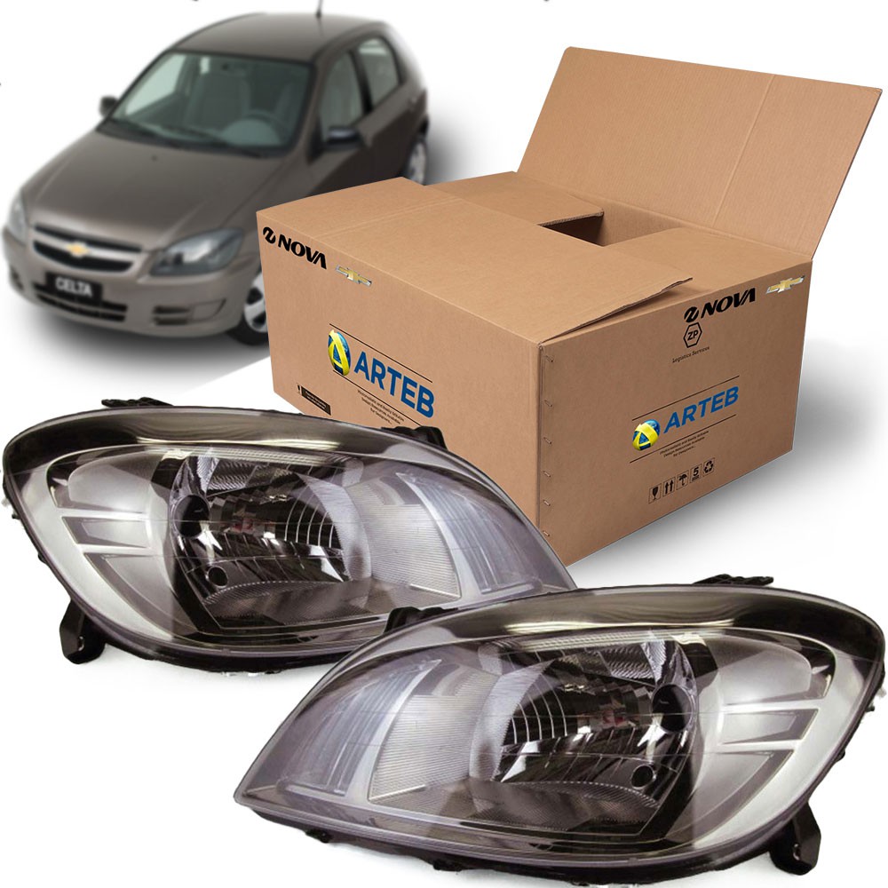 Par Farol Celta 2010/2016 Dark Chrome Original Arteb