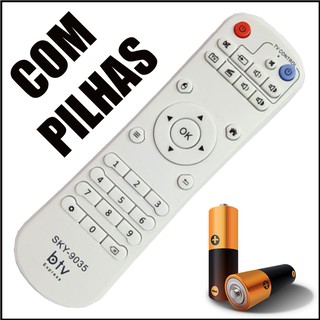 Controle Remoto para BTV / E9 Express btv b8 btv b9 btv b10 btv b11 btv bx + par de pilhas