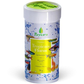 Ração Para Peixes Tropicais Flocos 30g Poytara em Oferta na Shopee