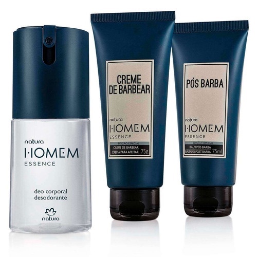 Kit Barba Natura Homem Essence Deo Corporal Ml Shopee Brasil