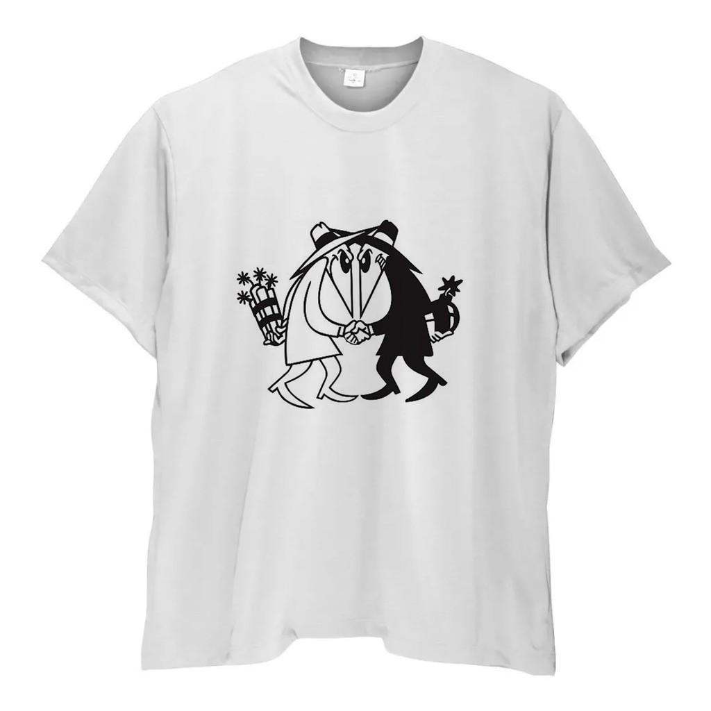 Maglietta Spy Vs Spy Uomo Nero | Fumetto Classico | Girocollo Cotone 100% Taglie S-5XL