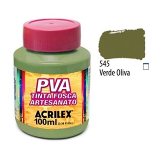 Tinta PVA  Artesanato Verde Oliva 100ml Acrilex p/ Madeira em Oferta na Shopee