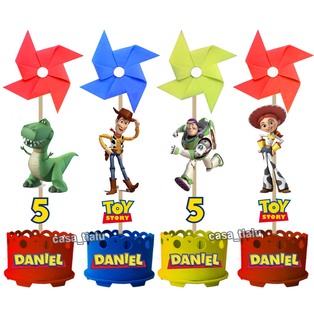 10 Centros De Mesa Toy Story Enfeite De Mesa Toy Story Lembrancinha