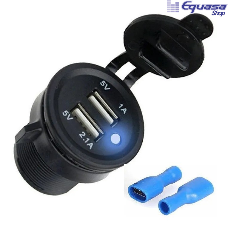 Carregador Veicular Celular Tablet Gps Bivolt Tomada Usb Roadstar Rs 109u2br