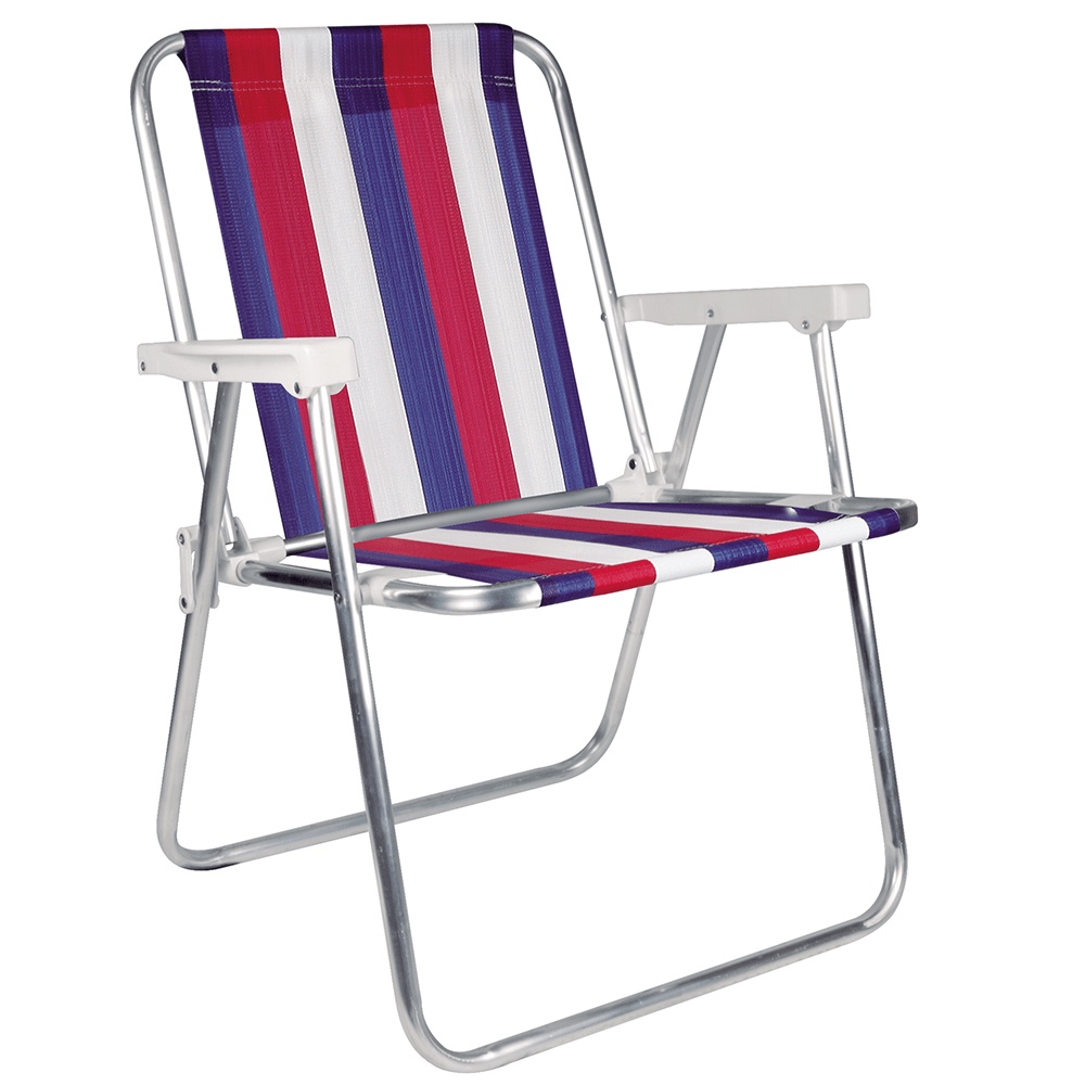 Cadeira Alta  Aluminio P/Camping lazer Praia .Piscina .Pescaria Sacada . MARCA, MOR