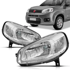 Farol Uno 2015 2016 2017 2018 Foco Simples Cromado