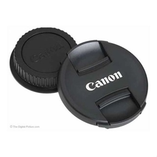 Tampa Lente Canon 50mm Fontal E Traseira Logotipo Ø52mm em Oferta na Shopee