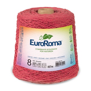 Barbante EuroRoma Colorido n°8 600 gramas. em Oferta na Shopee