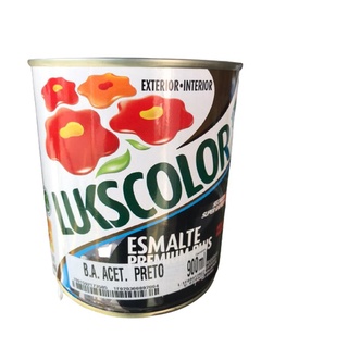 Tinta Esmalte Preto Acetinado Efeito Lousa Base de Água 900ml - Lukscolor