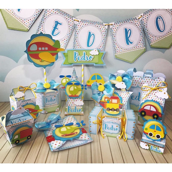 kit festa infantil lembrancinha para aniversário Caixinhas Personalizadas Carrinhos