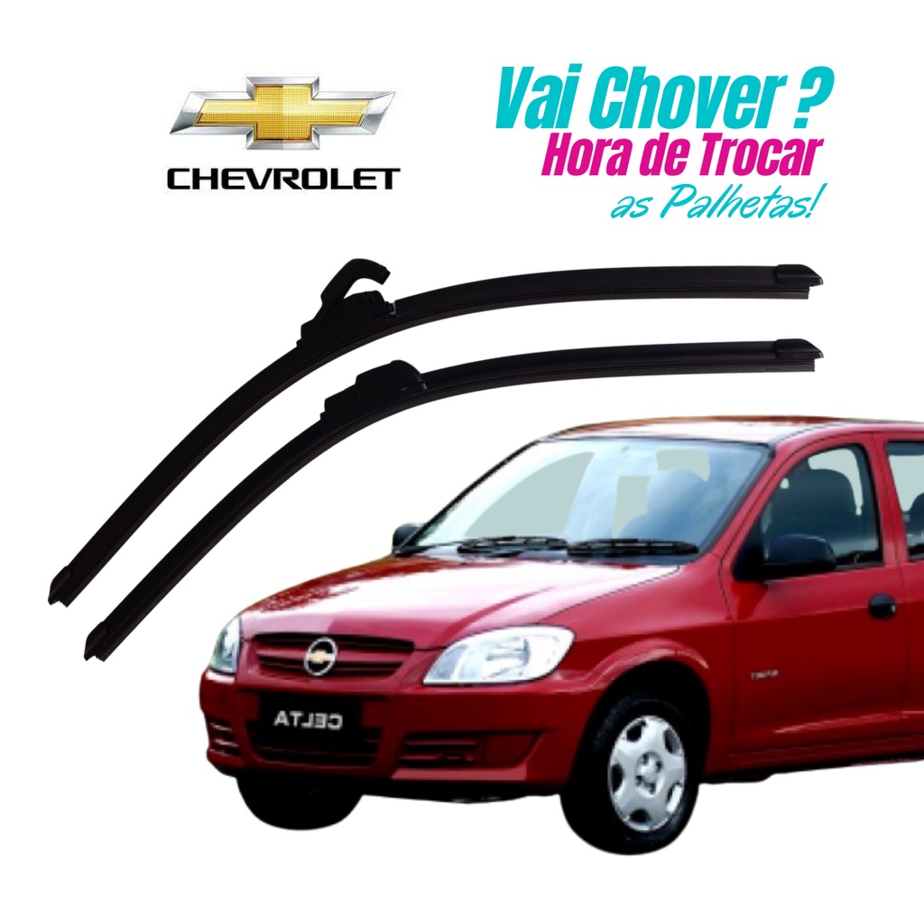 Par Palheta Limpador Celta Gm Chevrolet 2007 2008 2009 2010 2011 2012 Para-Brisa PROMOÇÃO SHOPEE em Oferta na Shopee