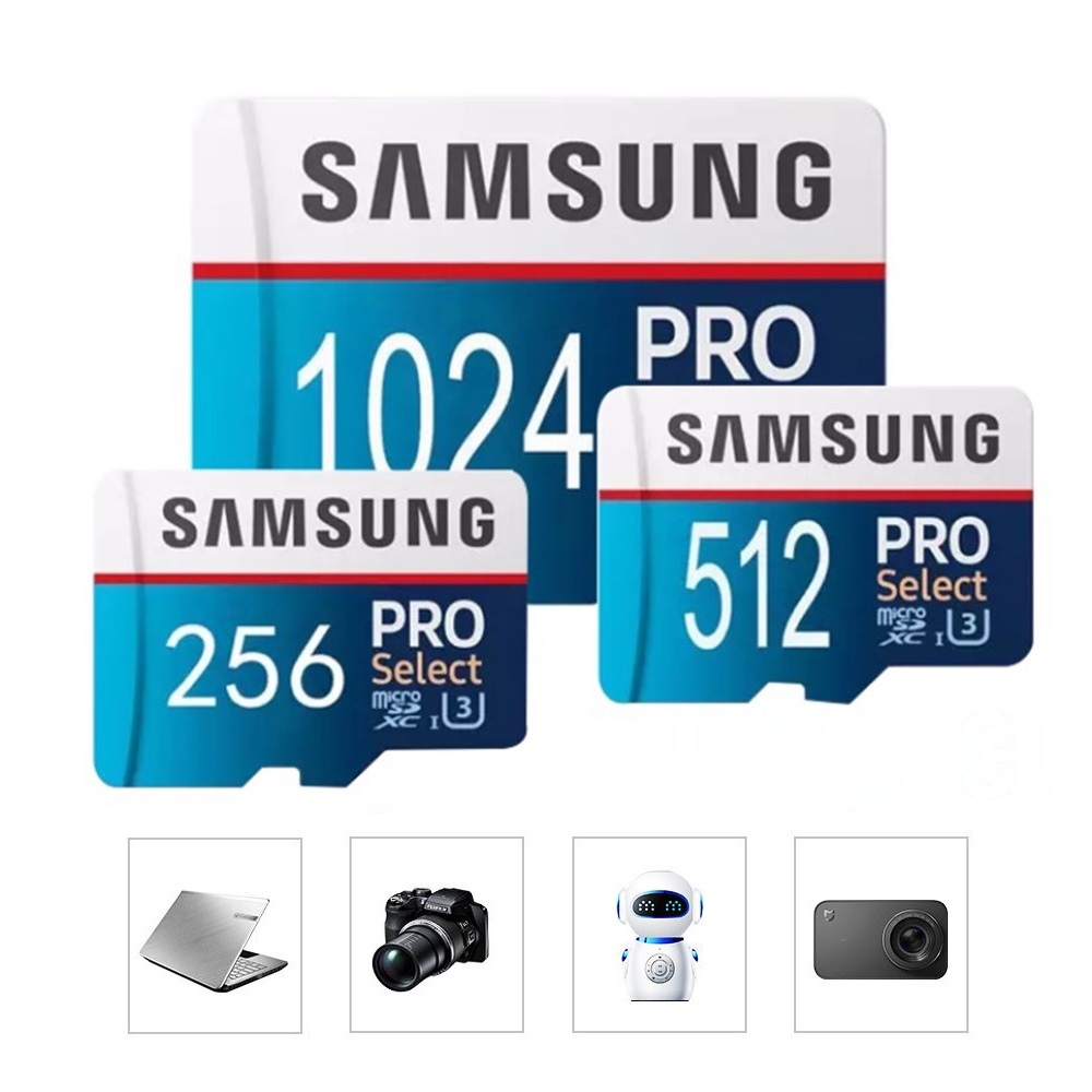 Cartão De Memória Sam Sung Cinza Branco 16/32/64/128/256 Gb/512/1024GB De Alta Velocidade Capacidade De Armazenamento Opcional Flash Útil