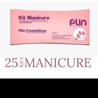 25 KIT´s DESCARTAVEIS MANICURE - LIXINHA / PALITO / LUVA COM CREME