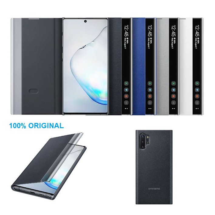 Capa Clear View Note 10 Plus SAMSUNG Galaxy Note 10 + Plus Original100%  Original | Shopee Brasil