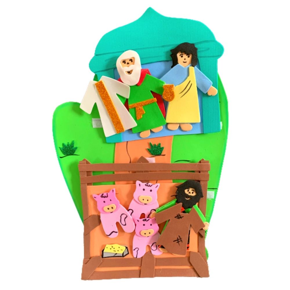 Recurso Visual Para Ministério Infantil - Luva Eva Para Contação de Histórias - Filho Prodigo