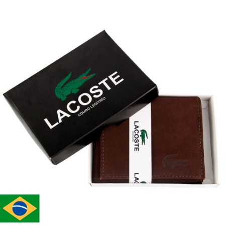 Carteira Masculina Lacoste De Couro Legitimo Leve Top- CartLacoste ...