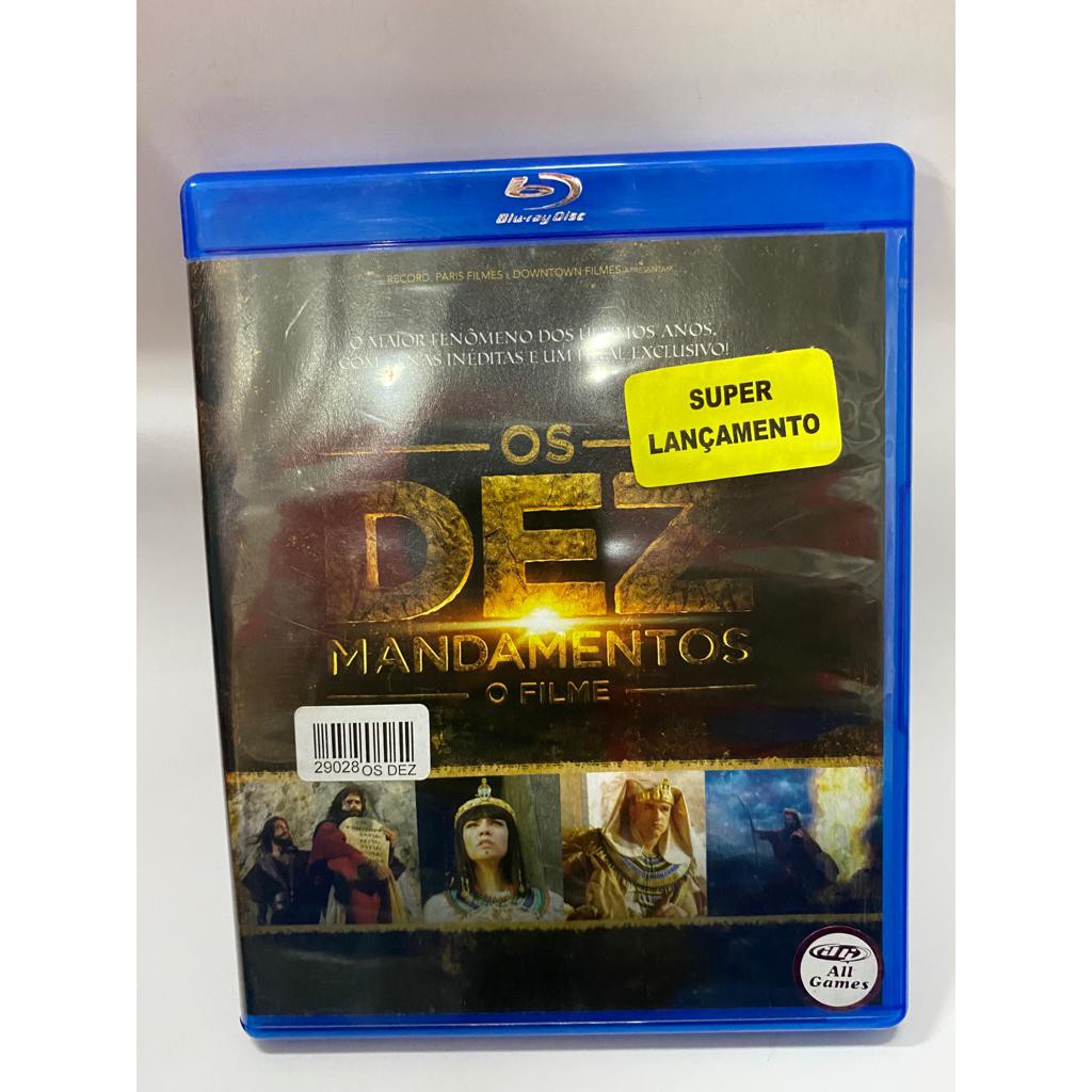 OS DEZ MANDAMENTOS O FILME - BLURAY USADO
