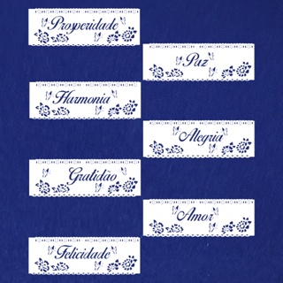 Stencil para Pintura Palavras Positivas 10x30cm em Oferta na Shopee