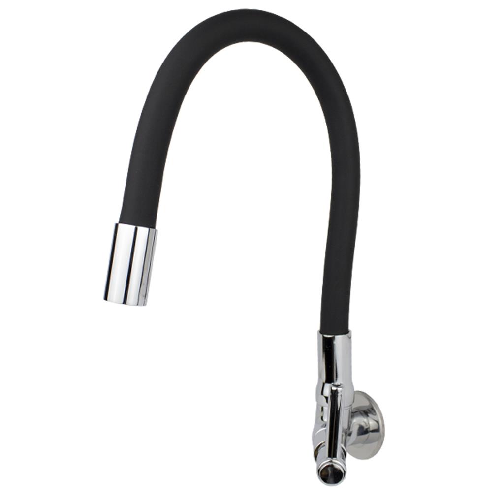 Torneira Gourmet Flexivel Preto Fosco 1/4 de Volta Economia