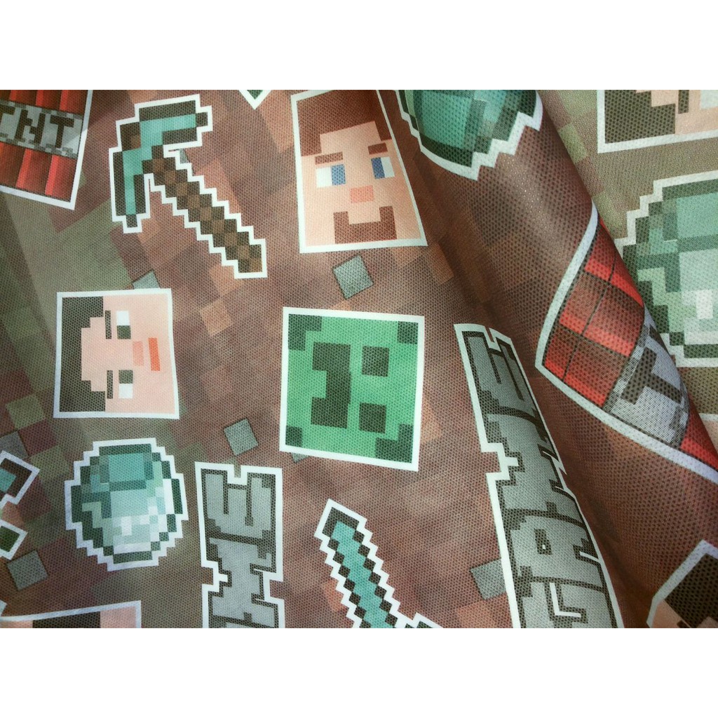 Tnt Estampado Minecraft Game Decoracao 1 40m X 6 Metros Shopee Brasil