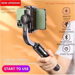 Estabilizador de telefone móvel da estação espacial L08 / L03S, estabilizador de cardã dobrável, stick de selfie bluetooth 4.0, tripé