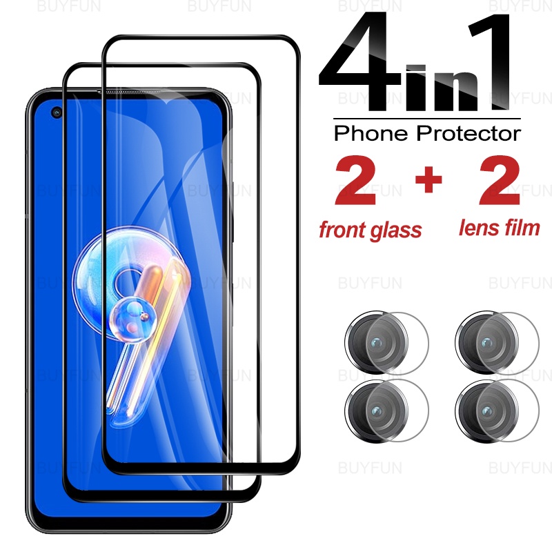 Para Asus Zenfone 8 Flip / Zs672ks Pinwuyo 9h 2.5d Pantalla Completa Película De Vidrio Templado Negro