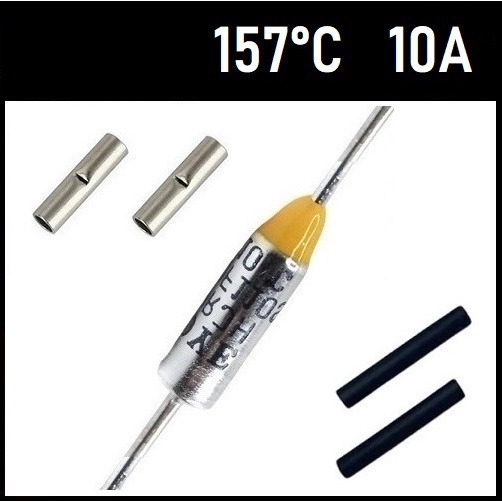 2 Fusível Termico 10A 157 Graus TF157°C 157° 157g 157C