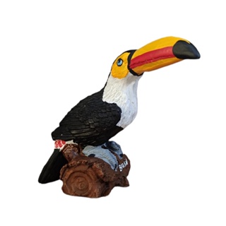 Enfeite Decorativo Tucano no Tronco Pequeno em Resina em Oferta na Shopee