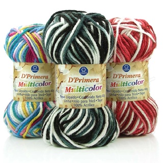 Fio/Lã CISNE D PRIMERA MULTICORES 40g - Tricô / Crochê - COATS CORRENTE - UNIDADE em Oferta na Shopee