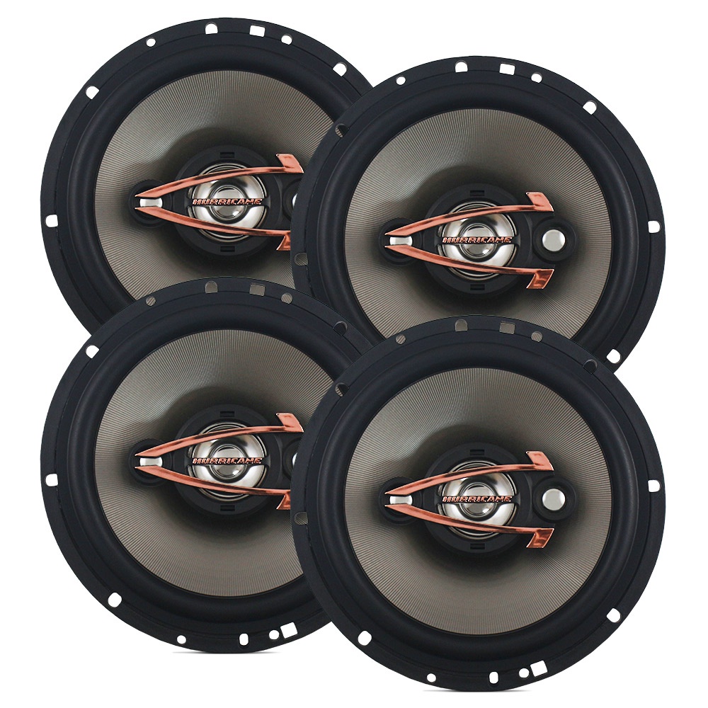 Kit 2 Pares Alto Falante 6 Polegadas 160w Rms QR6 Quadriaxial Hurricane Kit Fácil 320w Rms 640w Pico em Oferta na Shopee