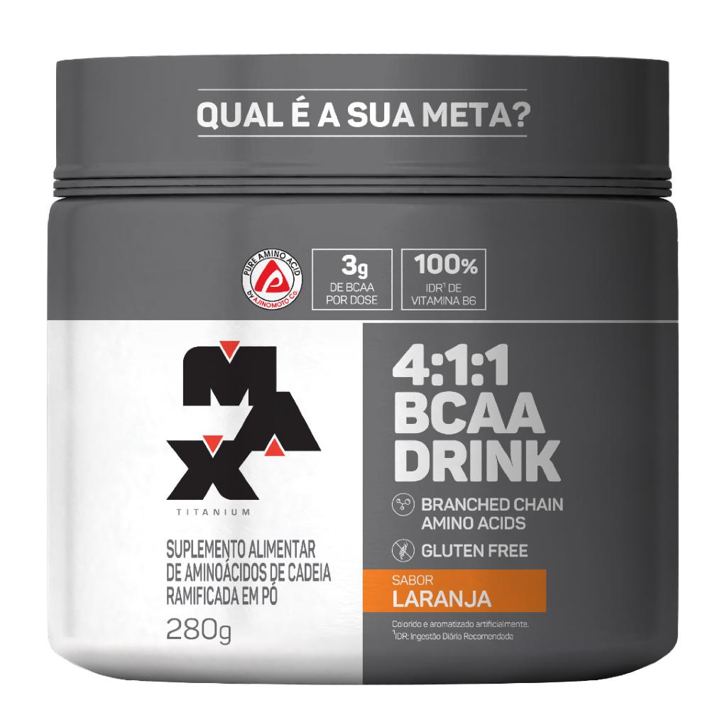 Bcaa em pó Drink 4:1:1 - 280g - Max Titanium em Oferta na Shopee