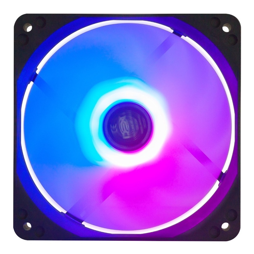 Cooler Fan 120mm 12cm 8 Led Rgb Gabinete Pc Cpu Silencioso Dex