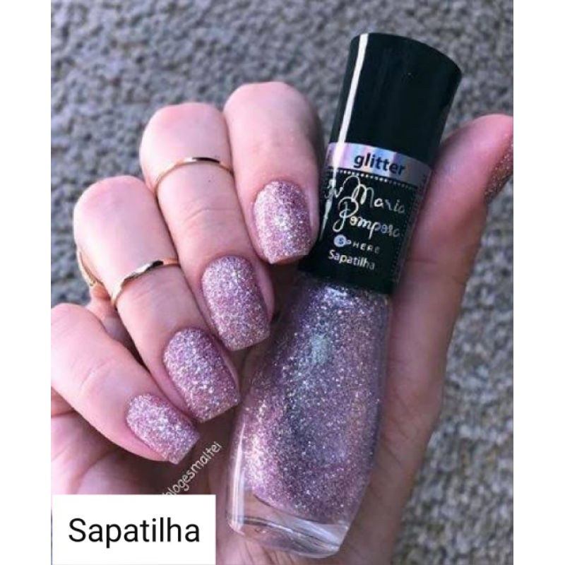 Esmalte Maria Pomposa Anti alergico Glitter Sapatilha